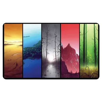 

Magic trading card game Playmat: Guru lands mana art playmat for trading card game 60cm x 35cm (24" x 14") Size