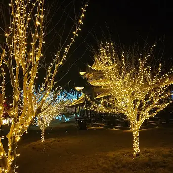 

Christmas Outdoor String Lights Garland 10M 20M 50M 100M Waterproof LED Fairy Light for Wedding Party Holiday Light Decoration