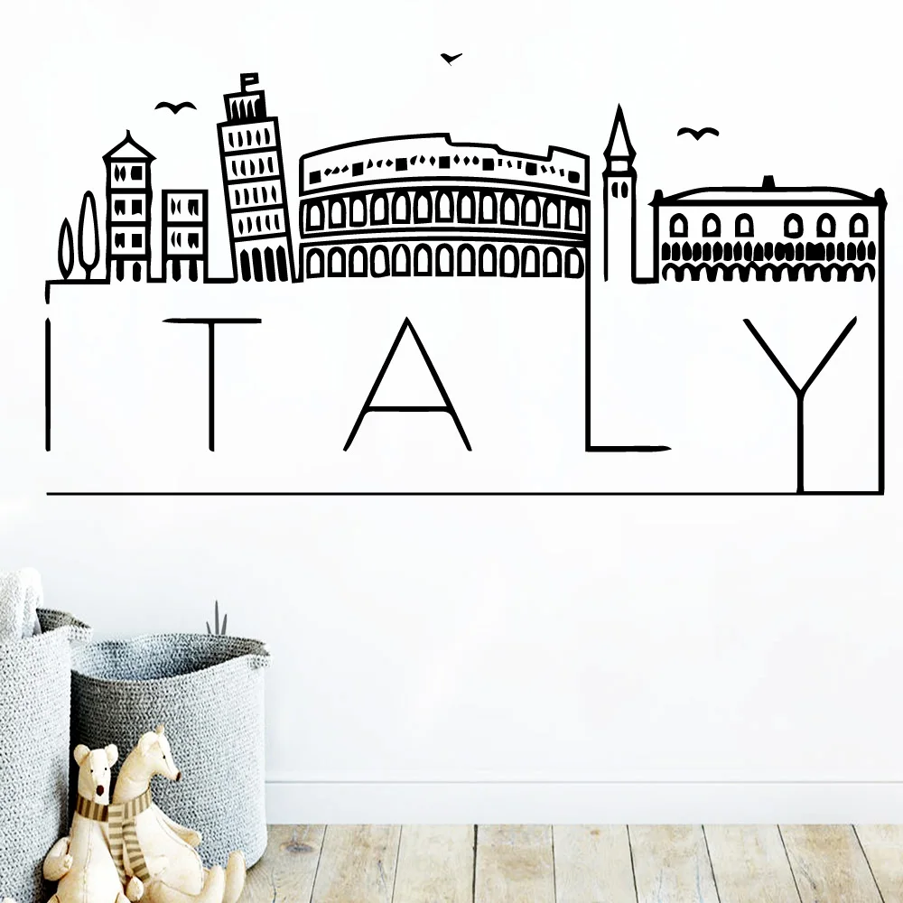 

DIY Art Italy Map Wall Sticker Home Decor Accessories Vinyl Decals Decoration Stickers Murals Vinilo Decorativo Muursticker