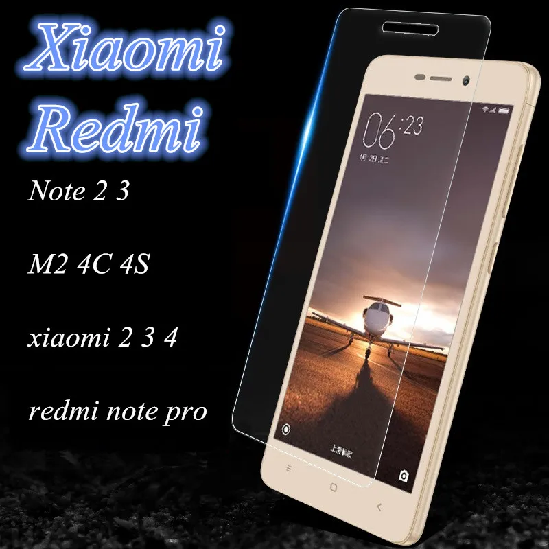 9H Tempered Glass For Xiaomi 3 4 mi5 mi5S Redmi 3S 3X note