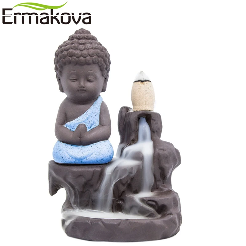 ERMAKOVA фиолетовая глиняная горелка для благовоний с обратным потоком монах