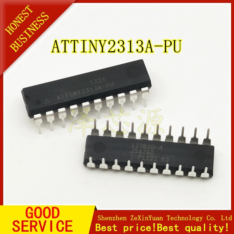 Бесплатная доставка 50 шт./лот ATTINY2313A PU ATTINY2313 2313A DIP 20 новый оригинальный|Аксессуары