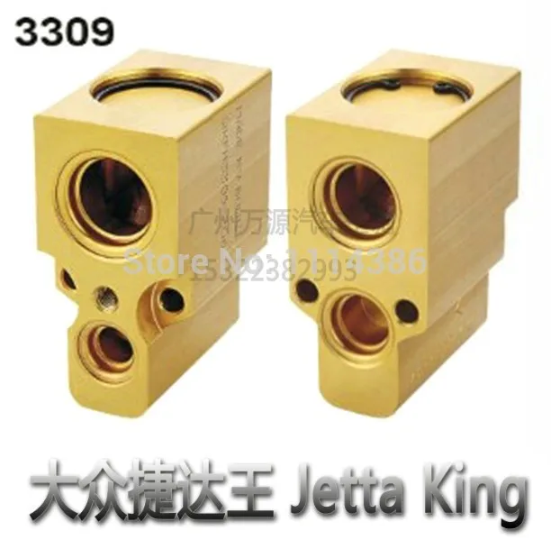 Automotive air conditioning evaporator expansion valve aluminum valve