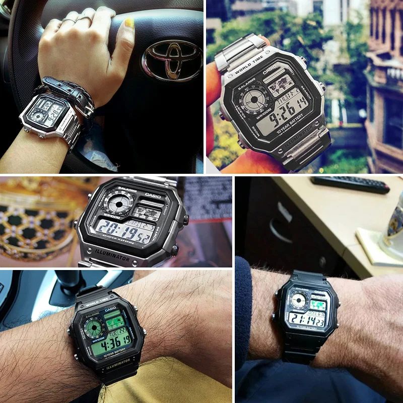 часы casio мужские Взрыв лучшие марки класса люкс LED военные цифровые спортивные