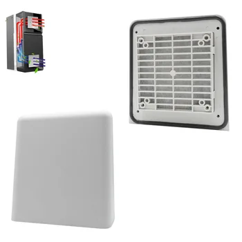 

ZL9803B Filter vent cabinet filter, IP55 conyeor cover 9803 output filter fan grille for AC DC 12038 12025 120mm axial fan