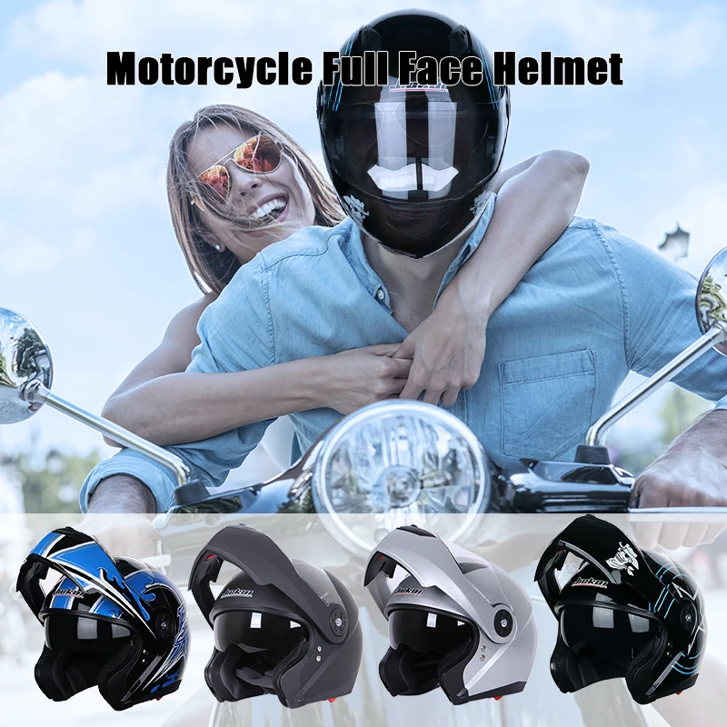 

VicTsing Capacete Motocross Motorcycle Helmet Full Face Sun Visor Double Lenses Motocross Racing Helmet Off Road 57-64cm XL XXL