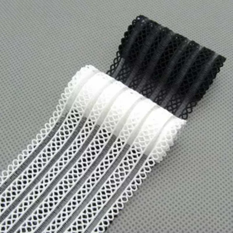 

3meters/lot Fashion Trousers Fish Silk Lace Loose Tight Skirt Elastic Spandex Rubber Band Decorative Accessories