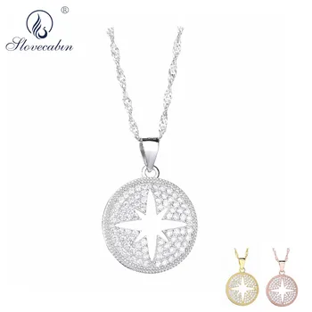 

Slovecabin Handmade Woven Necklace Type 3 Rose Gold Silver Pendant Necklace Cross CZ Japan Popular Brand Men Punk Rock Jewelry