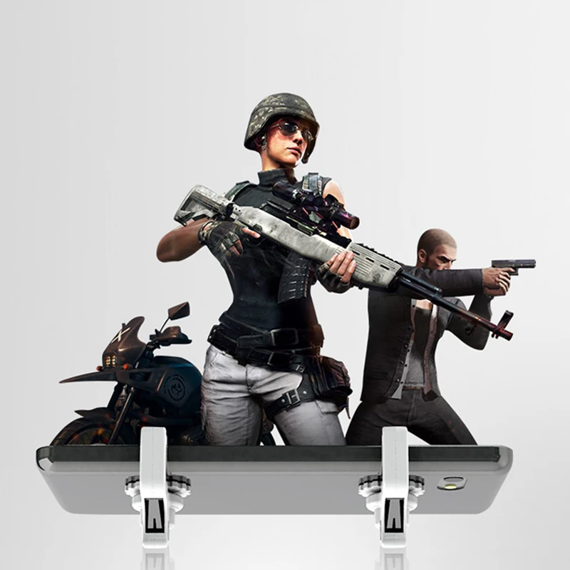 

DOITOP Phone Gamepad Trigger Fire Button Aim Key Smart phone Mobile Games L1R1 Shooter Controller PUBG V3.0 for Iphone Xiaomi