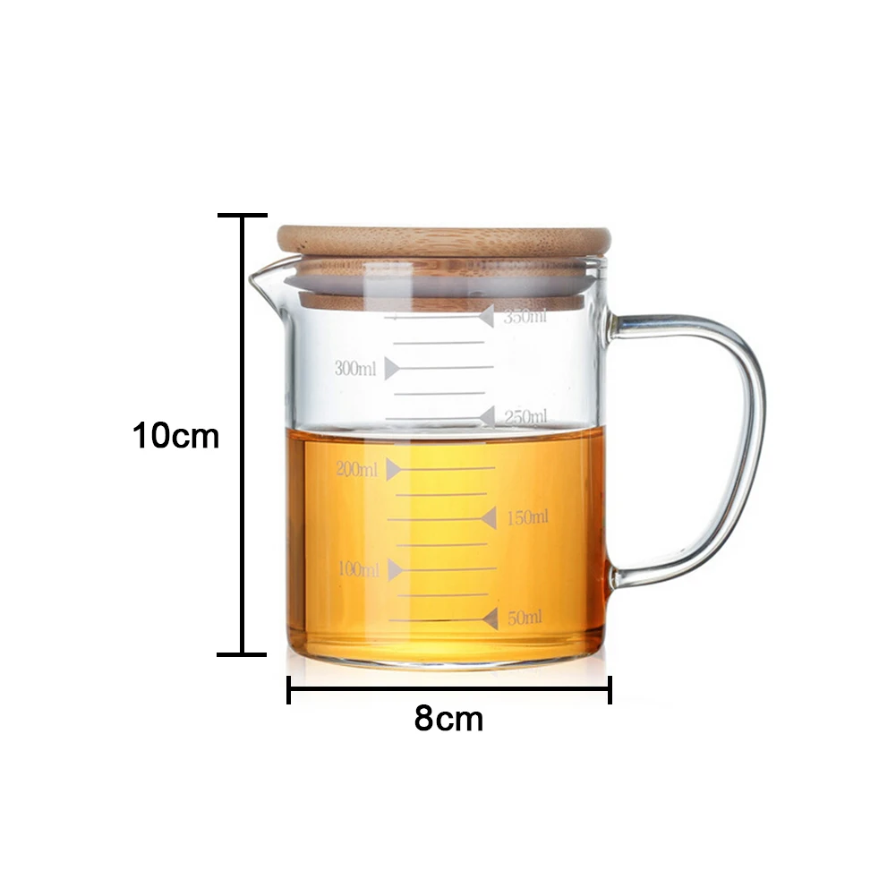 350-1000 мл чашка из боросиликатного стекла градуированная прозрачная мерная чашка термостойкая высокая термостойкость для микроволновой печи
