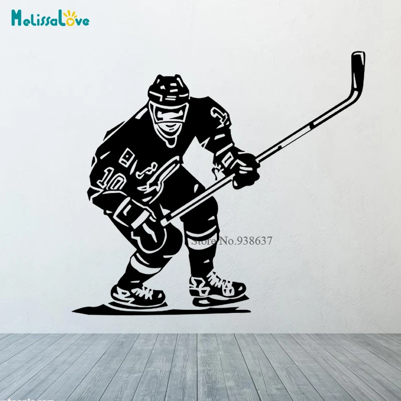 Hockey sur glace patinoire players Sports Wall Art Autocollant Mural Decal Vinyl Poster FB12 