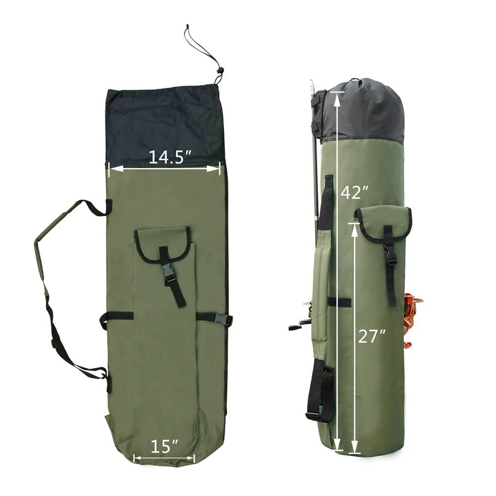 Shaddock Fishing Portable Multifunction Nylon Fishing Bags Fishing Rod Bag  Case Fishing Tackle Tools Storage Bag