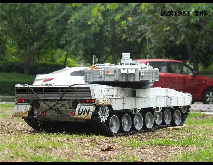 KNL HOBBY Heng Long 1/16 Leopard 2 RC модель танка с дистанционным управлением литейное Тяжелое покрытие краски, чтобы сделать старое обновление