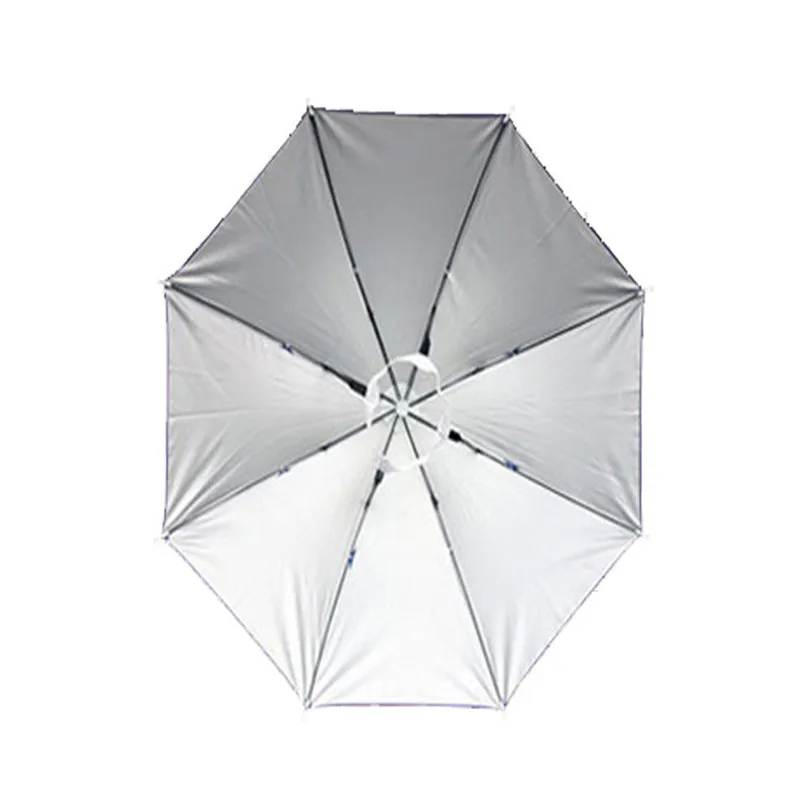 Portable Outdoor Sports 55cm Umbrella Hat Cap Folding Women Men Umbrella Fishing Hiking Cycling Caps Headwear #2M11 (3)