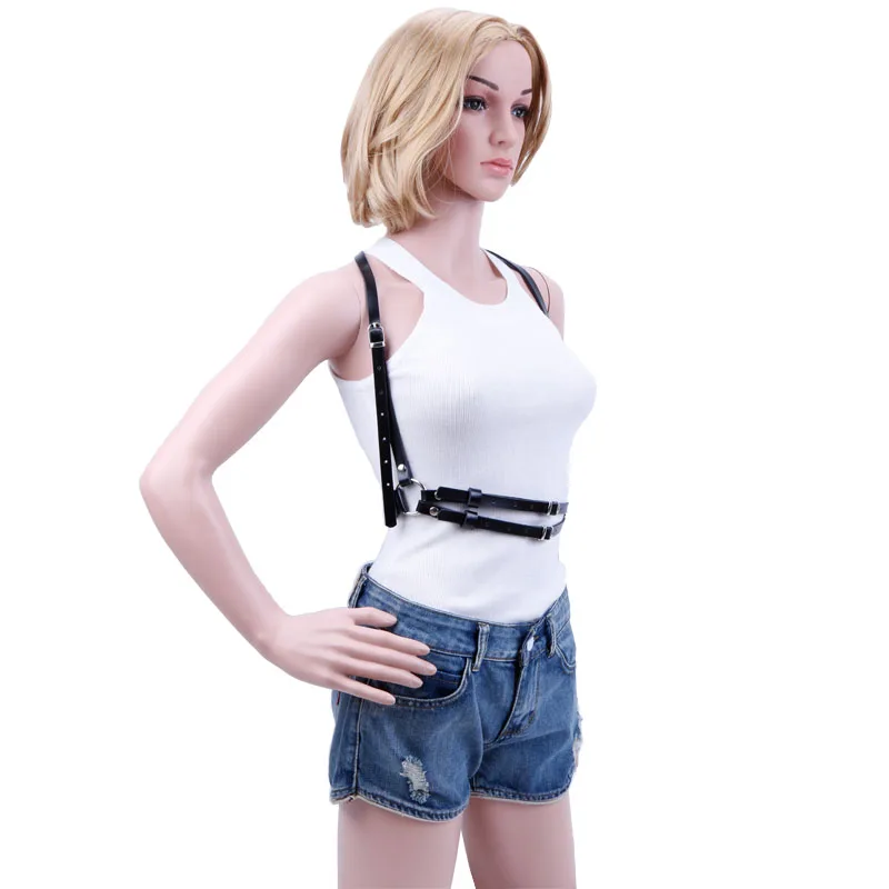 HARNESS women Dark Rock street strap body harness cool collar around