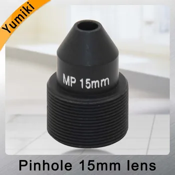 Yumiki HD 2.0 메가 픽셀 15mm 핀홀 렌즈, CCTV 카메라 렌즈, M12 마운트, 이미지 형식 1/2 