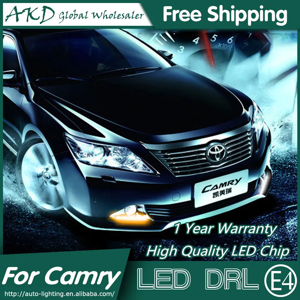 

AKD Car Styling for Toyota Camry V50 LED DRL 2012-2014 Camry DRL LED Daytime Running Light Fog Light Parking Accessories