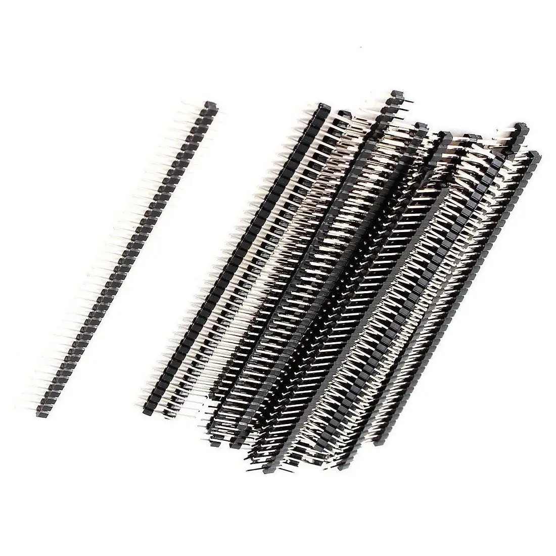 

Excellent Quality 40 Pins Connector Header Strip Socket 2.54mm Straight Single Row Pin Male For DIY