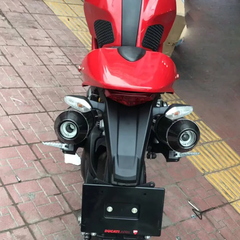 Для DUCATI 696 795 796 848 мотоциклетный глушитель выхлопных газов труба полная система