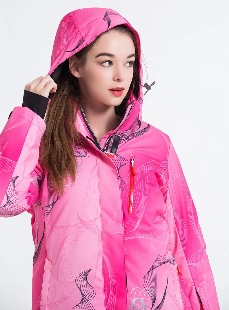 LANLAKA брендовый лыжный костюм для женщин, Куртки для сноубординга+ штаны, теплое зимнее пальто, дышащий, опционально, красочные лыжные комплекты для женщин