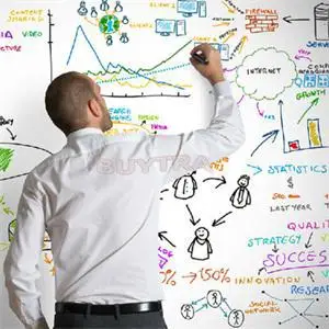 

45CMx200CM White Whiteboard Stickers Removable Vinyl Chalkboard Wallpaper Wall Stickers Greenboard Great Gift for Kids