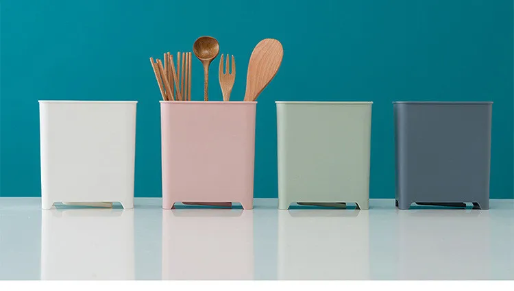 Кухонная пластиковая стойка дренажная полка для хранения посуды креативная многофункциональная Толстая емкость для палочек для еды