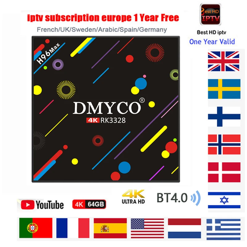

Europe iptv subscription for H96 Max android tv box 1 Year Sweden Germany Italy Albania Poland French Spain Arabic best HD IP TV