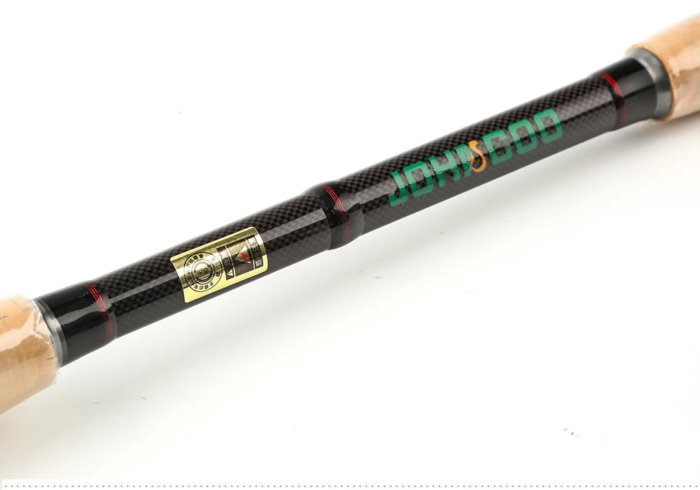Vara de Isca de Carbono Haste de Fibra Johncoo 4 Seções Fundição Fiação m Power Travel Vara Telescópica Pesca Pólo 2.1mm 2.4m 2.7m 3.0m 8 Esporte e Lazer