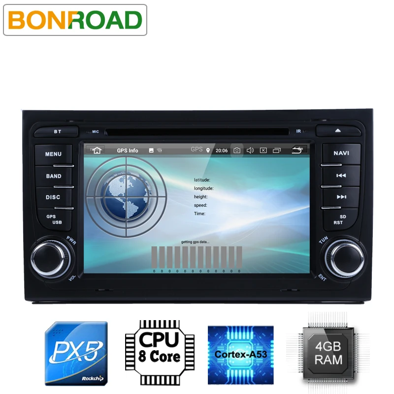 Flash Deal Android 8.0 RK3188 2G RAM 2Din Car DVD Player  For A4 S4 RS4 2002-2008 Quad Core CANBUS WIFI 4G GPS Navigation FM Car Radio Map 3