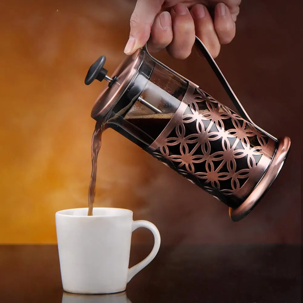 350ml Stainless Steel French Press Coffee Maker Pour Over Household Tea