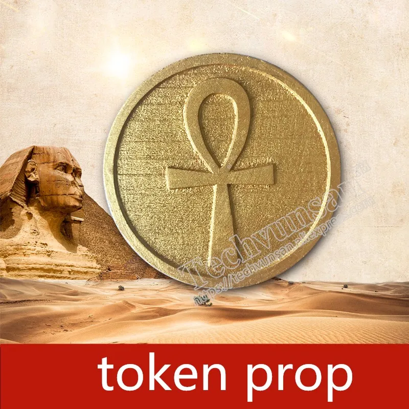 

Room escape shield prop token props put a shield on right place card reader to unlock Takagism game real life escape room puzzle