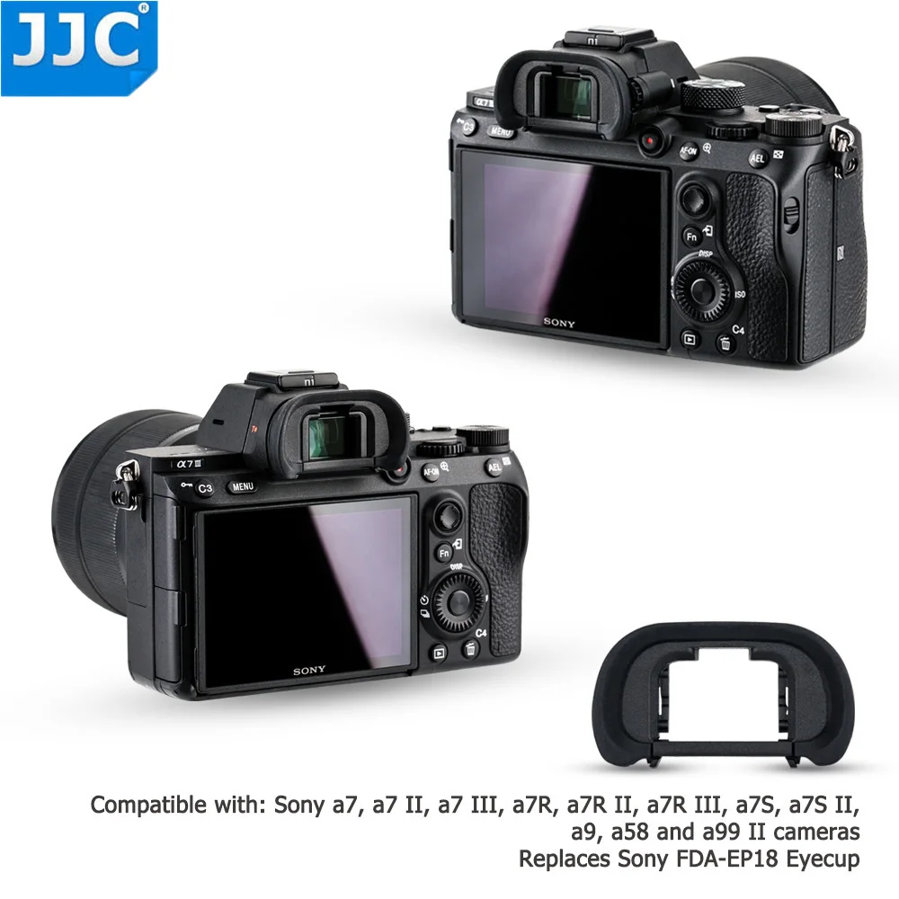 JJC окуляр камеры мягкие видоискатель протектор наглазник для sony a7 II/a7 III/a7R/a7R II/a7R III/a7S/a9/a99 II Заменяет FDA-EP18