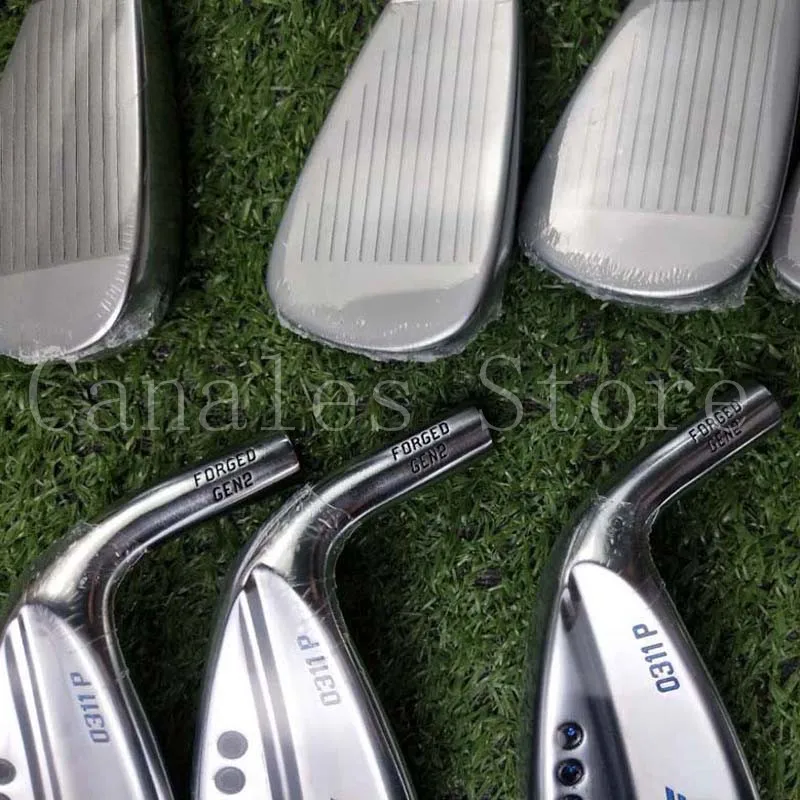 Golf irons 0311p gen2 golf clubs silver irons set blue diamond paint with blue pole set forged 3-9WG 9 pieces golf irons