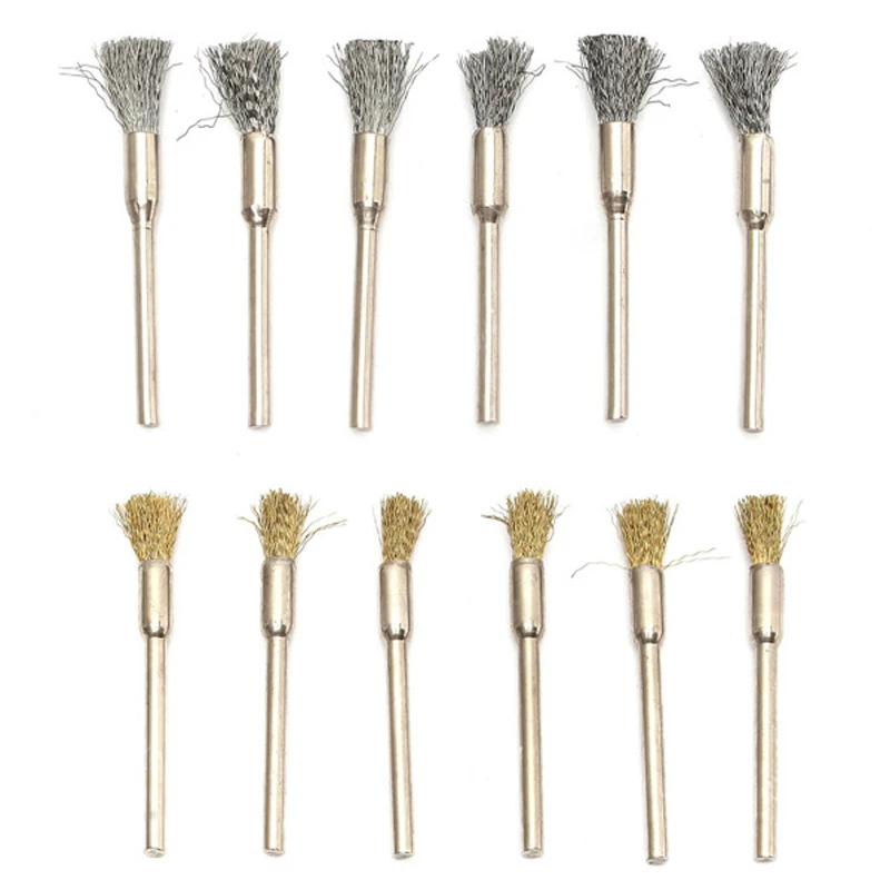 98pcs/set  Brass Steel Wire Brushes Polishing Wheels Sand Drum kit for Rotary Tool