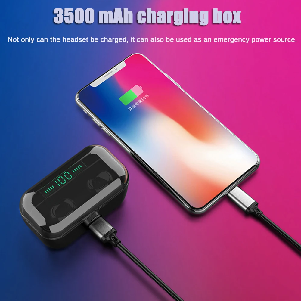 G6S TWS Bluetooth наушники 8D стерео беспроводные Игровые Водонепроницаемая гарнитура