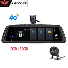 ANSTAR 10 ”Dello Specchio di Retrovisione Dell’automobile DVR 4G Android 2 GB + 32 GB Dash Cam HD 1080 P di Visione Notturna Auto di GPS Della Macchina Fotografica WIFI ADAS BT Registrar