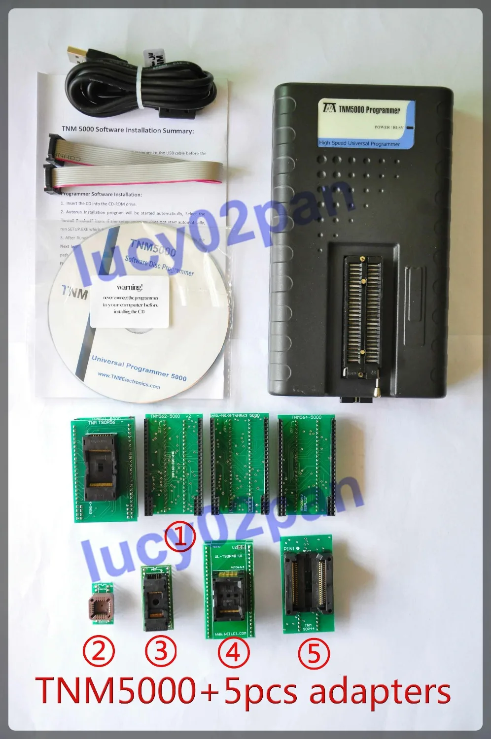 TNM5000 USB Универсальный IC Nand программатор + TSOP48 TSOP56 SOP44 532TS2 520 Q4 ZIF адаптер гнезда