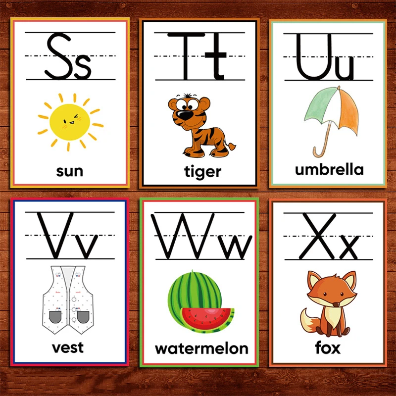 Ddwe 26 ピース セット英語 Abc アルファベットフラッシュカード回答シート質問子供アーリーラーニング教育玩具子供のゲームパズル Aliexpress