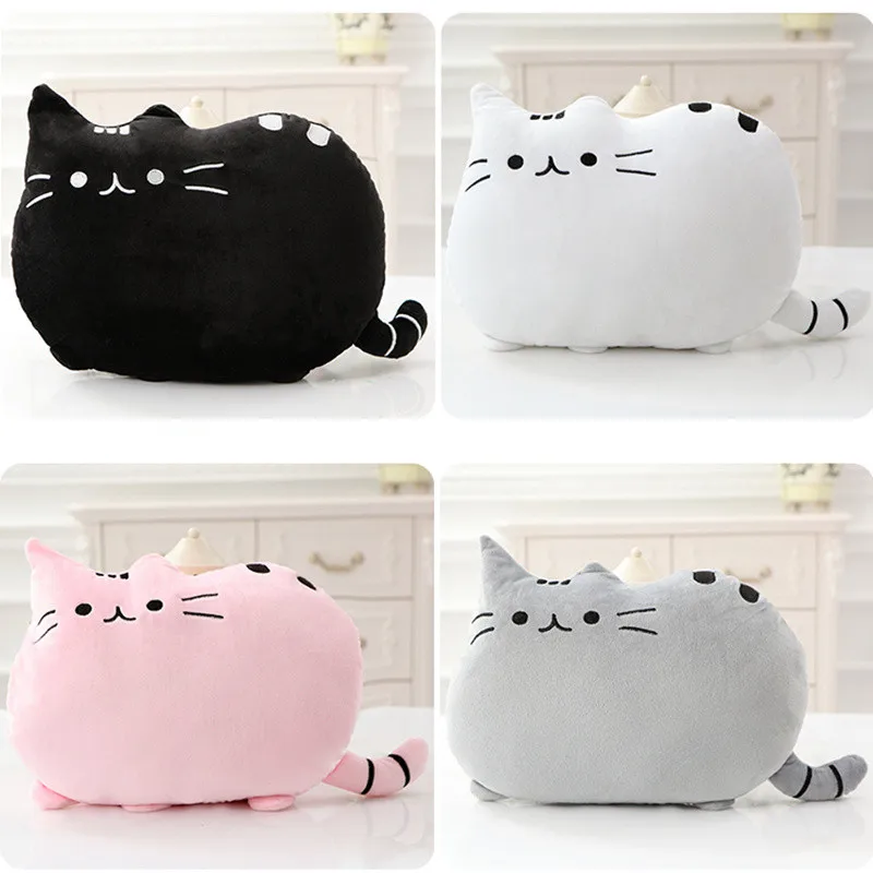 Kawaii gato almohada con PP algodón dentro galletas niños juguetes muñeca de Peluche juguetes gran cojín Peluche regalo para amigos niños Kawaii gato almohada con PP algodón dentro galletas niños juguetes muñeca de Peluche juguetes gran cojín Peluche regalo para amigos niños