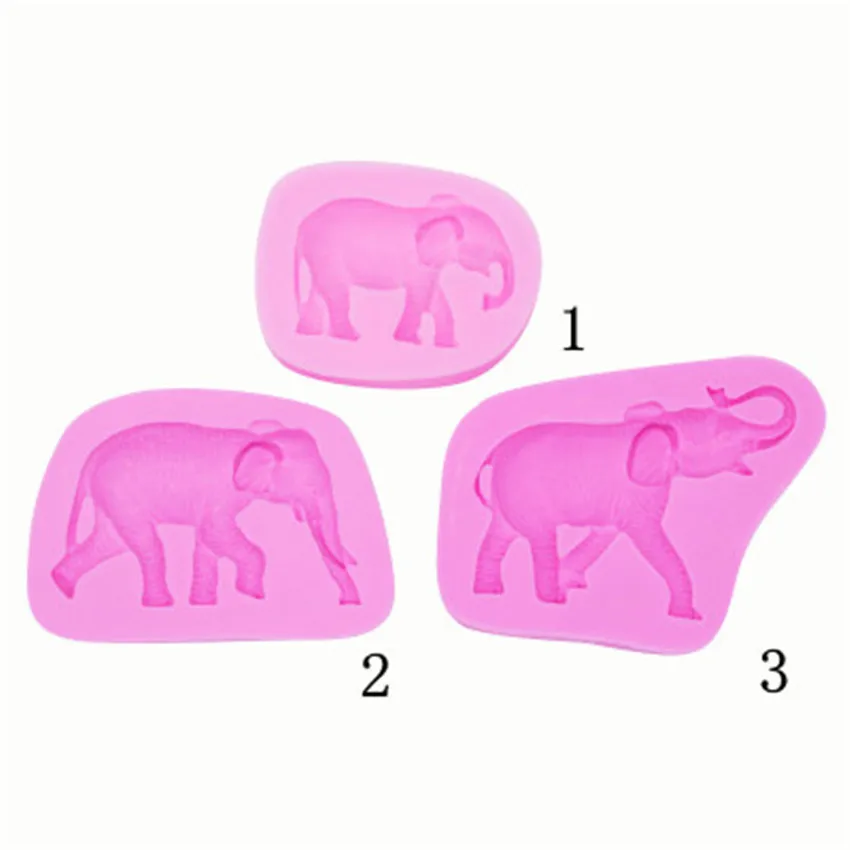

DIY Elephant family Liquid silicone mold Fondant baking tool cake mould cake decorating tools Valentine's Easter