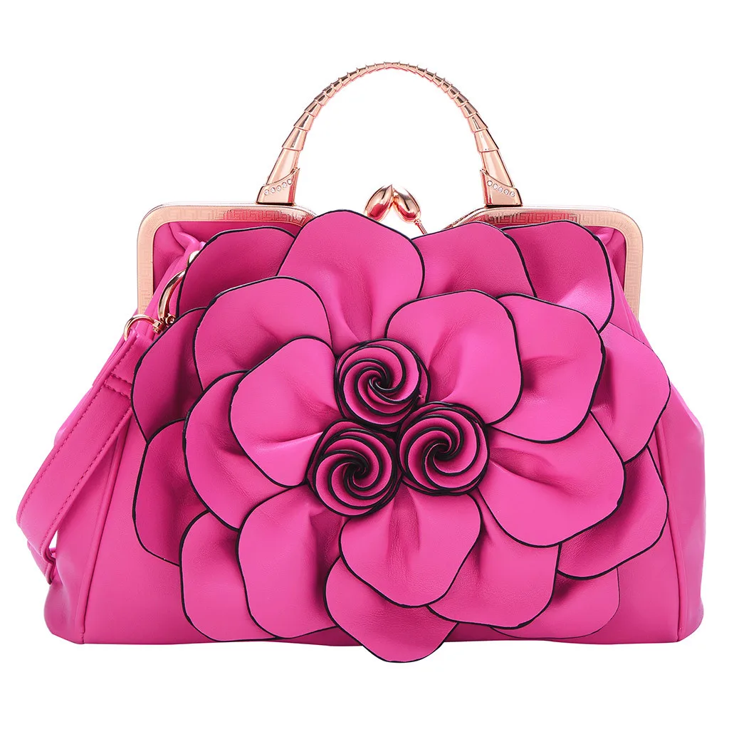 Женские сумки на плечо модные большие Розы Цветочный узор сумки большой емкости дамы сумка Многофункциональный# Zer