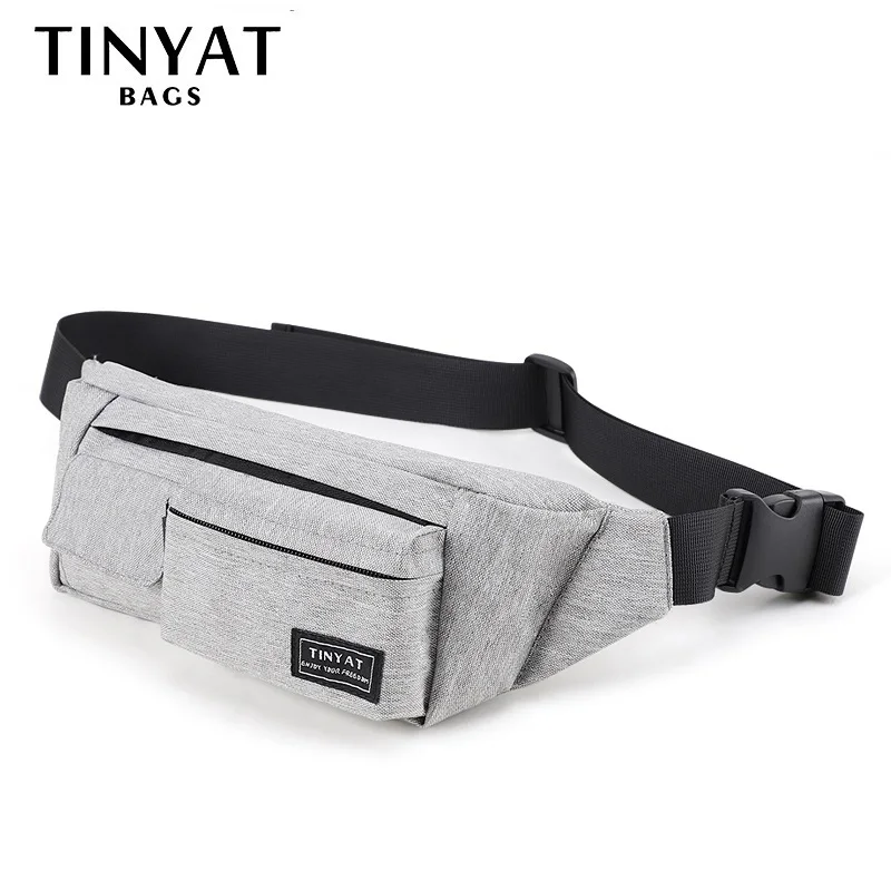 TINYAT حقيبة بحزام الرجال النساء الخصر حقيبة حزمة السفر الهاتف حزام الحقيبة متعددة الوظائف فاني حقيبة حزمة 4 جيوب قماش عارضة الورك حقيبة TINYAT حقيبة بحزام الرجال النساء الخصر حقيبة حزمة السفر الهاتف حزام الحقيبة متعددة الوظائف فاني حقيبة حزمة 4 جيوب قماش عارضة الورك حقيبة