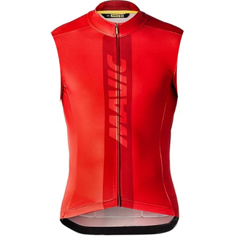 2019 Summer Mavic Pro Team Men Sleeveless Breathable Cycling Jersey Ropa ciclismo mtb Bike Clothes Quick Dry Bicycle clothing