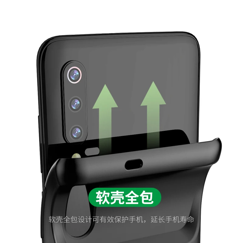 Ультратонкий внешний резервный аккумулятор для Xiaomi Mi 9 Mi8 MIX 2 SE Mi6 A2 6X 2S Mi9 с мягкой