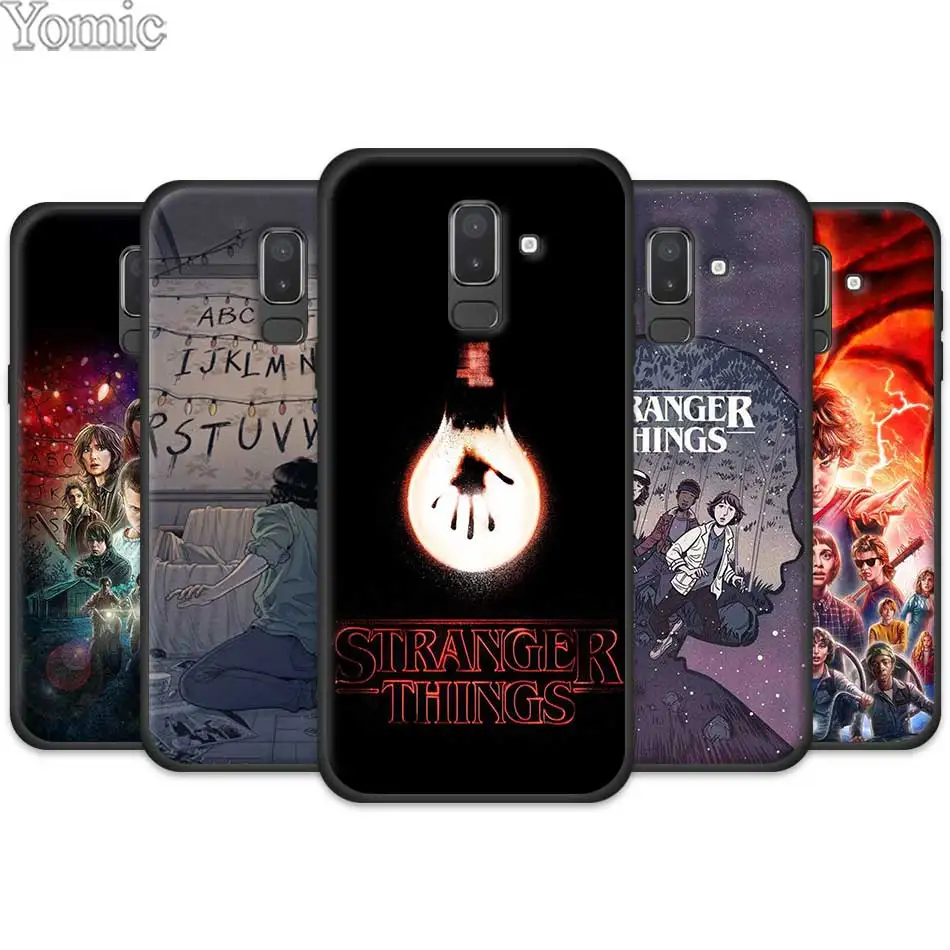 

Silicone TPU Soft Case for Samsung Galaxy J4 J6 J8 Plus 2018 J4Plus J6Plus Stranger Things Mobile Phone Cases Cover Shell Coque