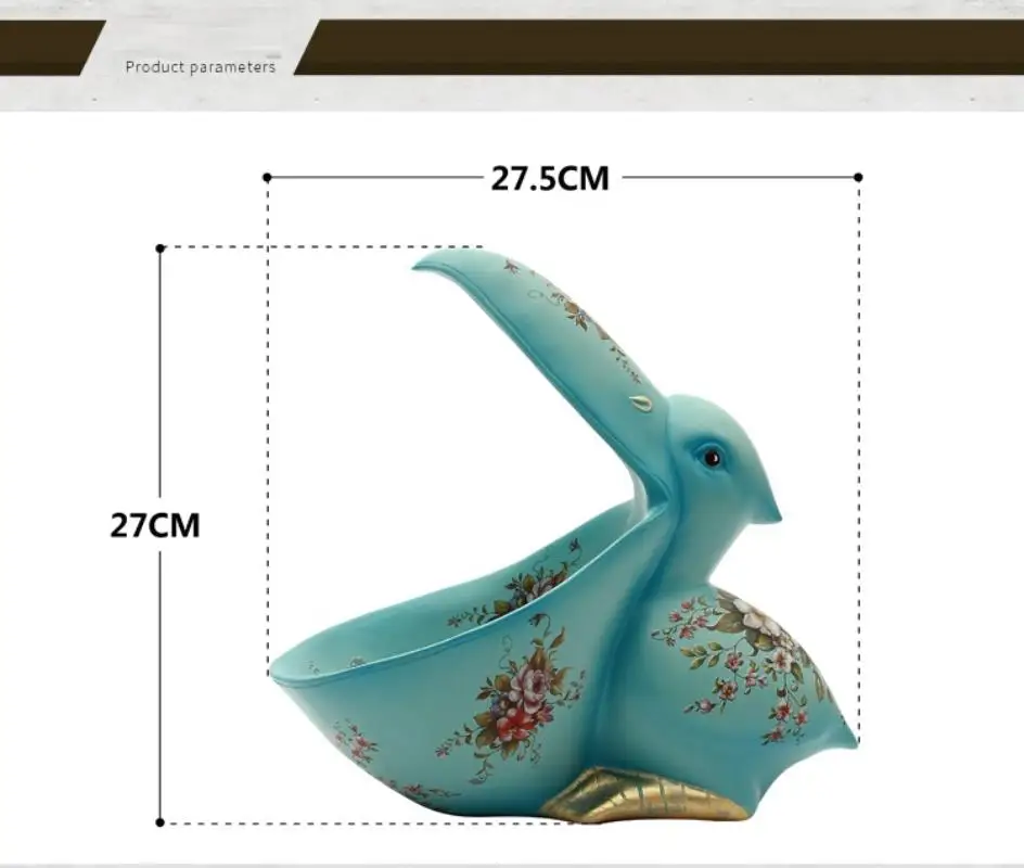 2018 NewStyle Creative lucky animal ornament candy dish sundries storage ornaments