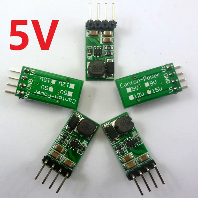 5x dc dc step up boost converter module 3V 3.3V 3.7V to 5V voltage  regulator for Arduiuo 3 18650 breadboard - AliExpress