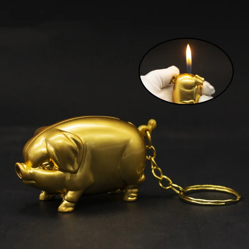 Креативная Зажигалка Lucky Gold для бензиновых сигарет портативное металлическое