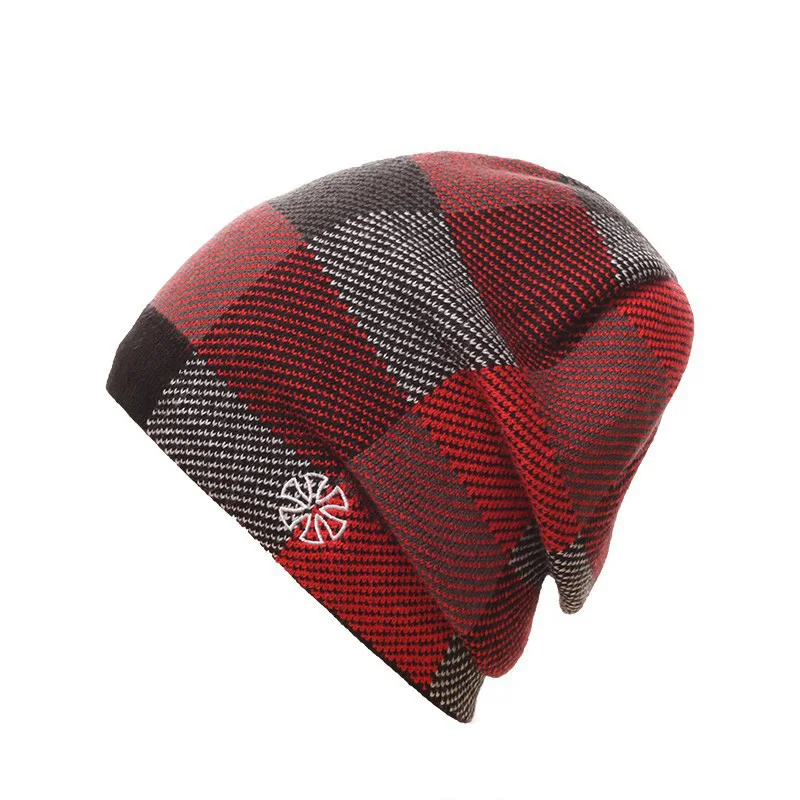 Для женщин зимние вязаные Шапки Gorro шапочка для Для мужчин Для женщин шапочки маска лыжная шапка капот Спорт Лыжный Спорт Chapeu Кепки - Цвет: Red