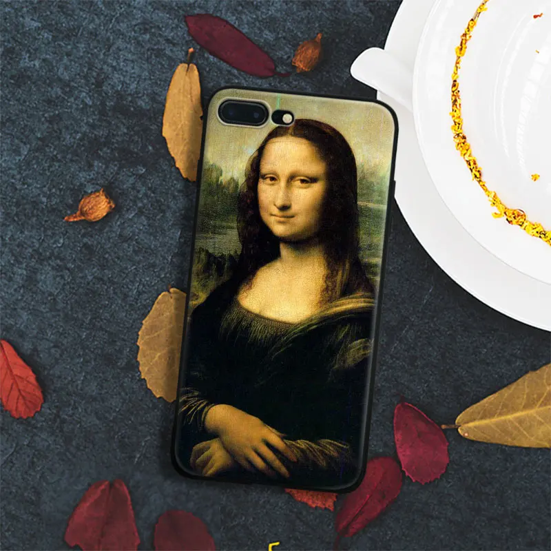 

Mona Lisa Smile Painting Art Coque Tpu Soft Silicone Phone Case Cover Shell For Apple IPhone 5 5s SE 6 6s 7 8 Plus X 10